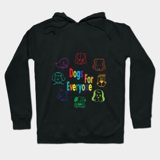 Dogs for everyone (color mixed breed) Hoodie